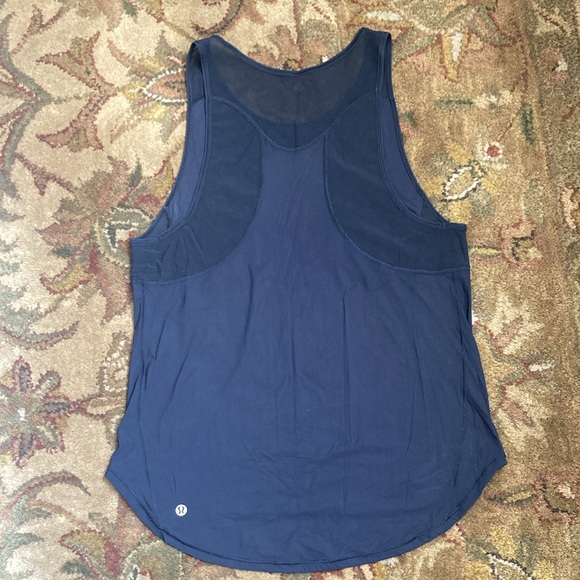 Lululemon Black Tank Top with Side Mesh on the Back - Picture 3 of 7
